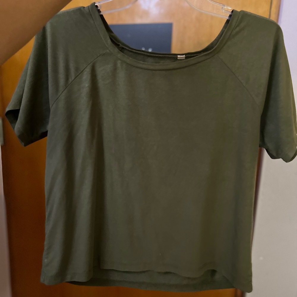 Dark green top. Size small